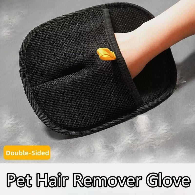 Pet Hair Remover Glove, Electrostatic Removal Gloves for Pet Hair, Pet Hair Remover Gloves for Dog & Cat, Reusable Pet Hair Remover Glove for Carpet, Couch, Clothing, Furniture(Use Horizontally)